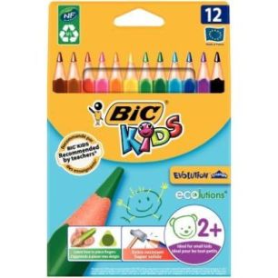 Achetez Etui de 12 crayons de couleurs Évolution triangulaire pointe moyenne 82973511 EVOLUTION BIC..