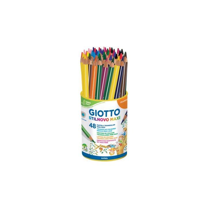 Pot de 48 crayons de couleur Stinovo Maxi F226300 GIOTTO