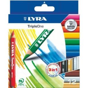 Achetez Etui carton de 12 crayons Triple One 6,25mm assorties L3641121 LYRA pas cher sur Ma Rentrée..