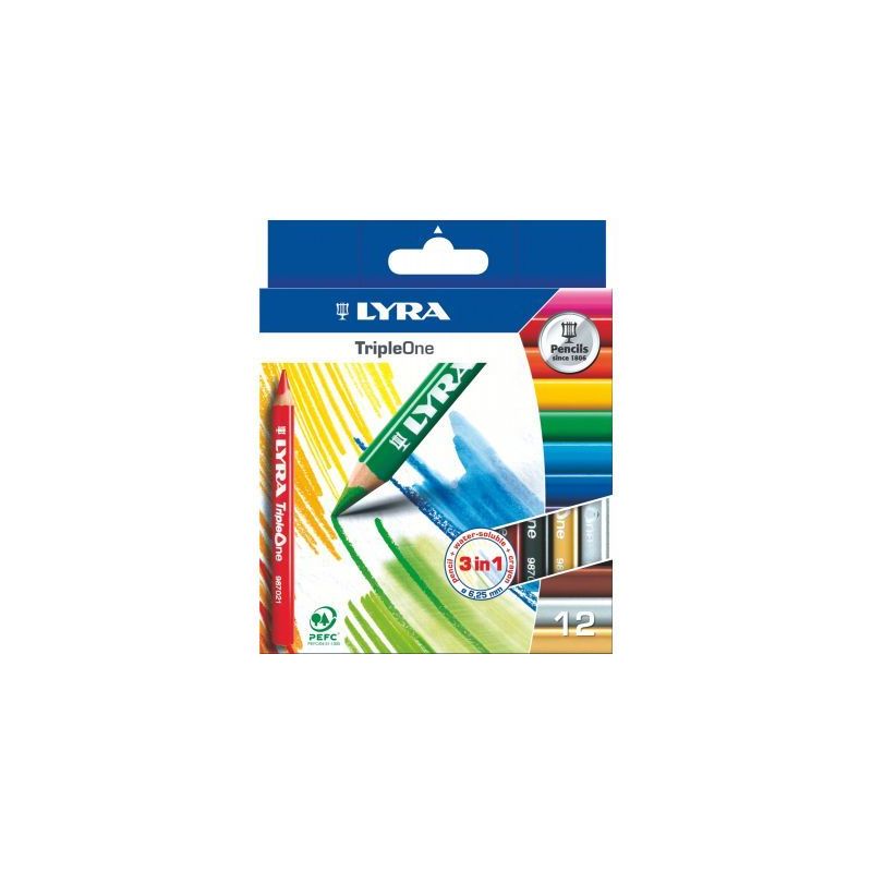 Achetez Etui carton de 12 crayons Triple One 6,25mm assorties L3641121 LYRA pas cher sur Ma Rentrée.. Achetez Etui carton de 12 crayons Triple One 6,25mm assorties L3641121 LYRA pas cher sur Ma Rentrée..