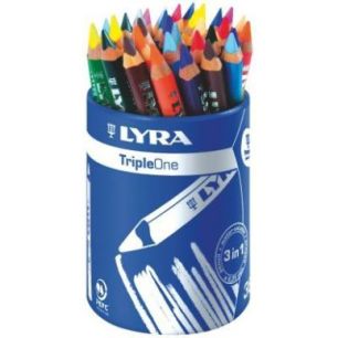 Achetez Pot rond plastique de 36 crayons de couleur aquarellables Triple One L3643360 LYRA pas cher ..