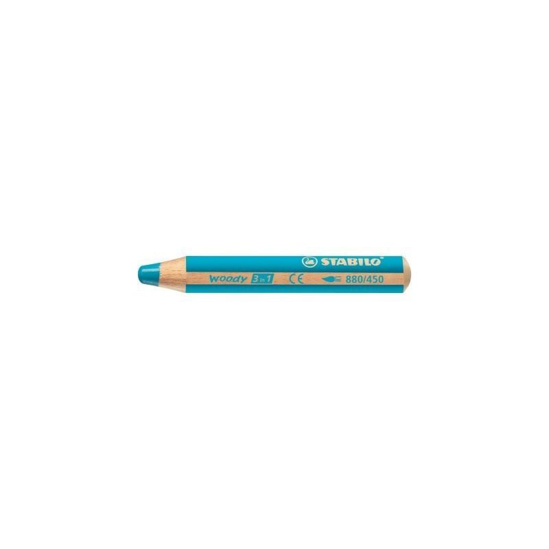 Achetez Crayon de couleur Woody cyan 880/450 STABILO pas cher sur Ma Rentrée Scolaire