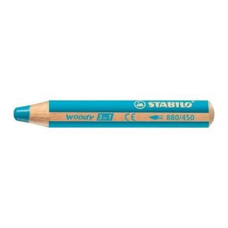 Achetez Crayon de couleur Woody cyan 880/450 STABILO pas cher sur Ma Rentrée Scolaire