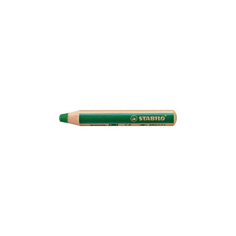 Achetez Crayon de couleur Woody vert foncé 880/533 STABILO pas cher sur Ma Rentrée Scolaire
