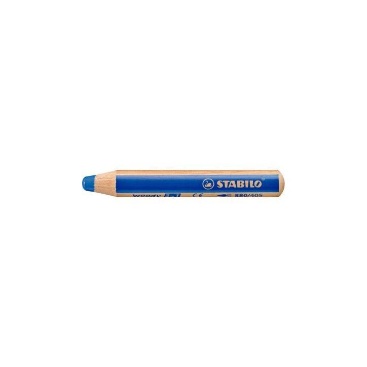 Crayon de couleur Woody bleu foncé F880/405 STABILO