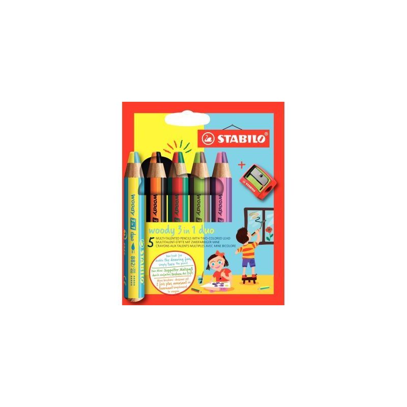 Achetez Etui de 5 crayons Woody Duo + 1 taille crayons 882/05-2 STABILO pas cher sur Ma Rentrée Sco.. Achetez Etui de 5 crayons Woody Duo + 1 taille crayons 882/05-2 STABILO pas cher sur Ma Rentrée Sco..