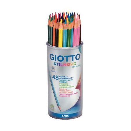 Achetez Pot de 48 crayons de couleurs Stilnovo Aquarellable assortis F51610000 STILNOVO GIOTTO pas c..
