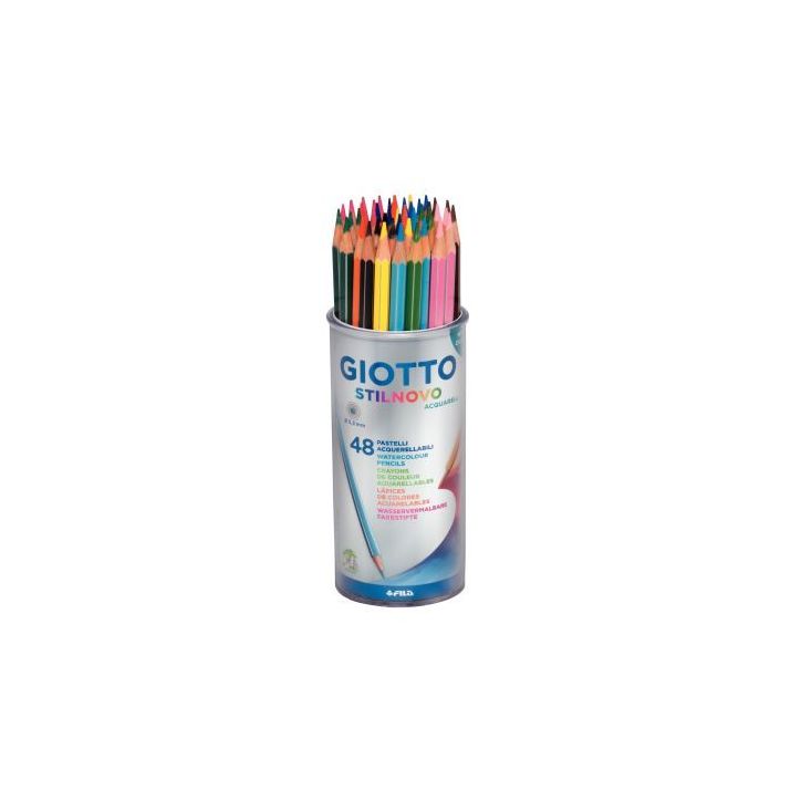 Pot de 48 crayons de couleurs Stilnovo Aquarellable assortis F51610000 STILNOVO GIOTTO
