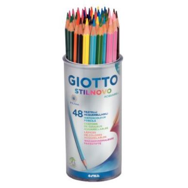 Achetez Pot de 48 crayons de couleurs Stilnovo Aquarellable assortis F51610000 STILNOVO GIOTTO pas c..
