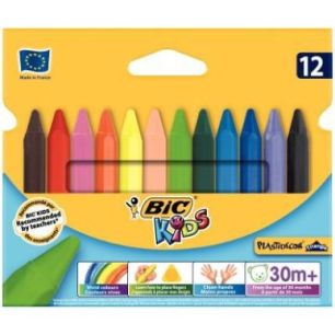 Achetez Etui 12 craies Plastidécor triangulaire 8297733 BIC KIDS BIC pas cher sur Ma Rentrée Scola..