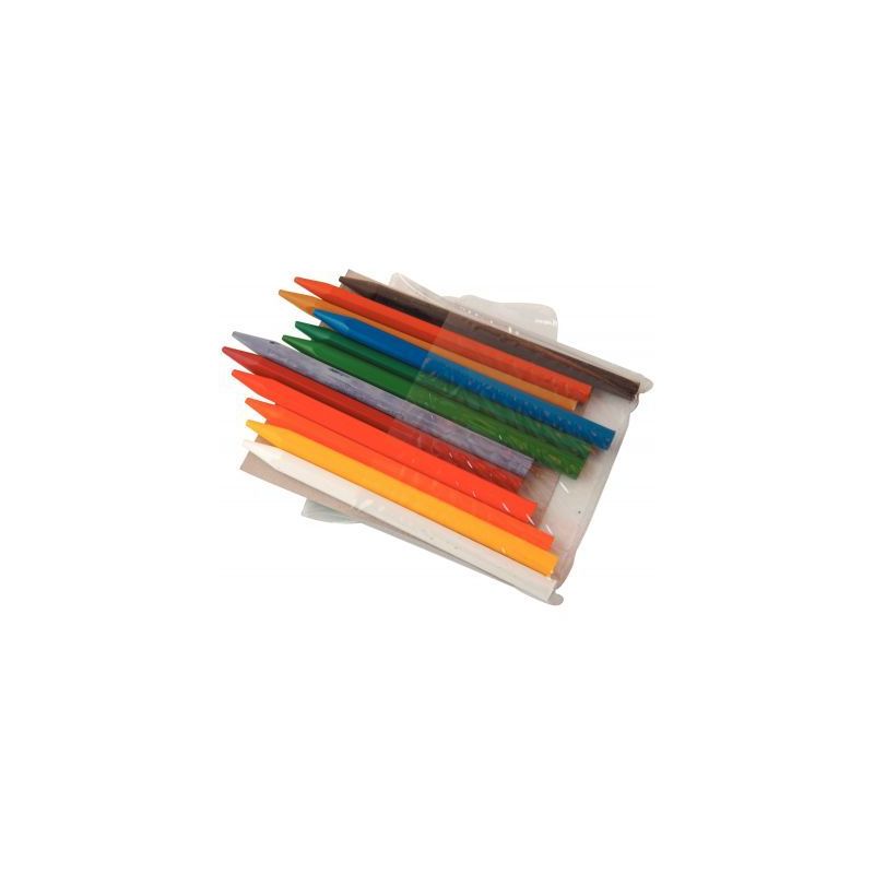 Achetez Pochette de 12 crayons plastique forme hexagonale couleurs assorties 590001 pas cher sur Ma ..