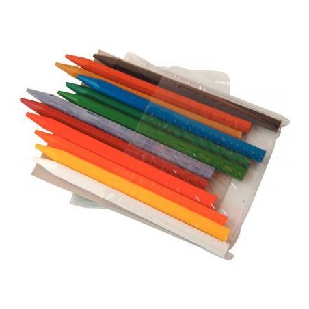 Achetez Pochette de 12 crayons plastique forme hexagonale couleurs assorties 590001 pas cher sur Ma ..