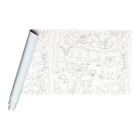 Achetez Rouleau fresque à  peindre pré-dessiné la forêt rouleau 10 x 0.5 m papier REH 120g 3418..