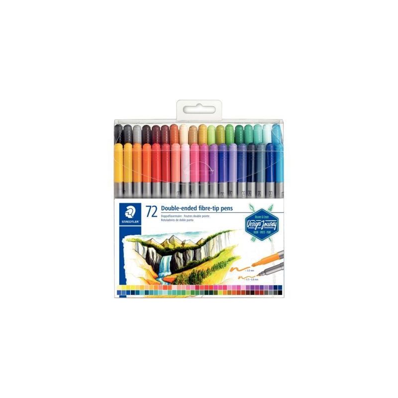 Achetez Étui de 72 feutres double pointe Design Journey 3200 TB72 STAEDTLER pas cher sur Ma Rentré..
