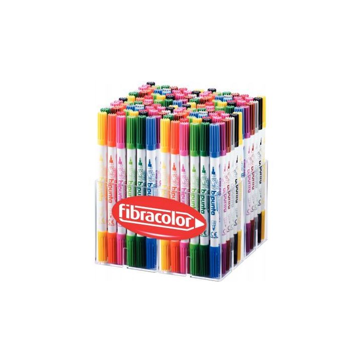 Classapck de 144 feutres bi-pointe assortis 10544SW144MB