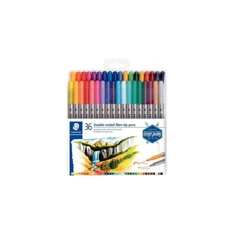 Achetez Set de 36 feutres double pointe Design Journey 3200TB36 STAEDTLER pas cher sur Ma Rentrée S..
