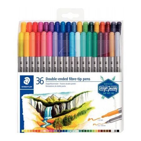 Achetez Set de 36 feutres double pointe Design Journey 3200TB36 STAEDTLER pas cher sur Ma Rentrée S..