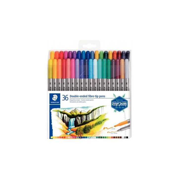 Set de 36 feutres double pointe Design Journey 3200TB36 STAEDTLER
