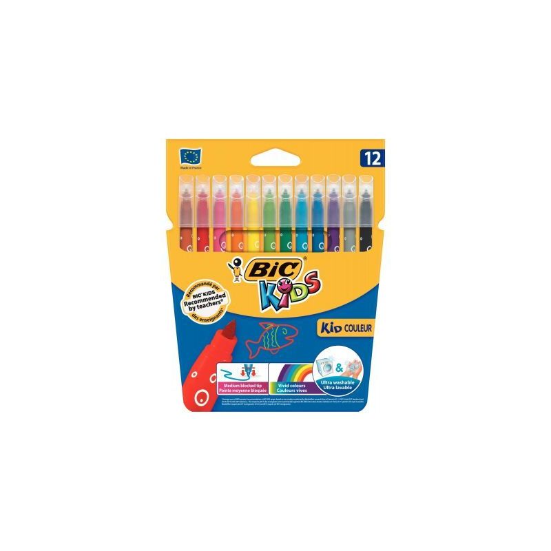 Achetez Etui de 12 feutres Kid couleurs pointe moyenne 920293 BIC pas cher sur Ma Rentrée Scolaire Achetez Etui de 12 feutres Kid couleurs pointe moyenne 920293 BIC pas cher sur Ma Rentrée Scolaire