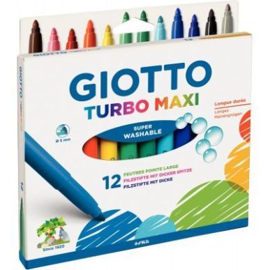 Achetez Lot de 10 pochettes de 12 feutres Turbo Maxi dont 1 gratuite LOT INTERNE GIOTTO pas cher sur..
