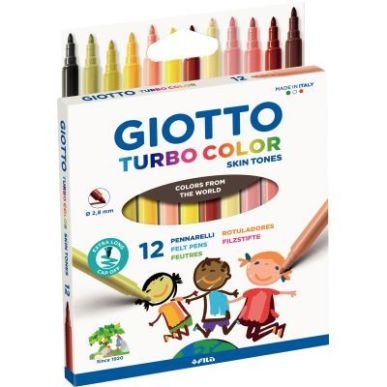 Achetez Etui de 12 feutres turbo color tons peaux F526900 GIOTTO pas cher sur Ma Rentrée Scolaire