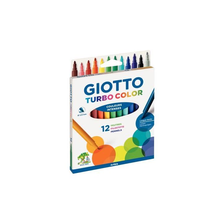 Lot de 10 pochettes de 12 feutres Turbo Color dont 1 gratuite LOT INTERNE GIOTTO