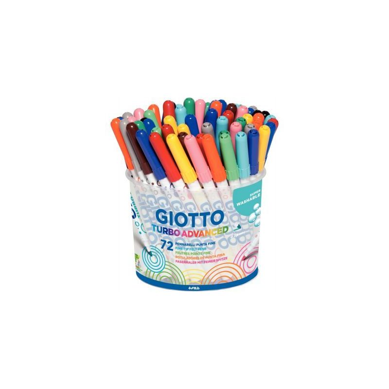 Achetez Pot de 72 feutres Giotto Turbo Advanced pointe moyenne F520300 GIOTTO pas cher sur Ma Rentr ..