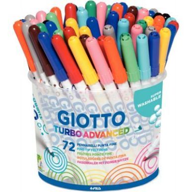 Achetez Pot de 72 feutres Giotto Turbo Advanced pointe moyenne F520300 GIOTTO pas cher sur Ma Rentr ..
