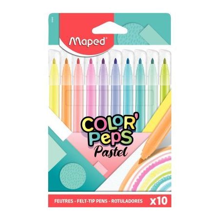 Achetez Pochette de 10 feutres pastel Color'Peps 845469 MAPED pas cher sur Ma Rentrée Scolaire