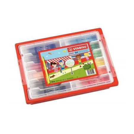 Achetez Classpack 144 feutres Power pointe moyenne assortis F028144N STABILO pas cher sur Ma Rentré..