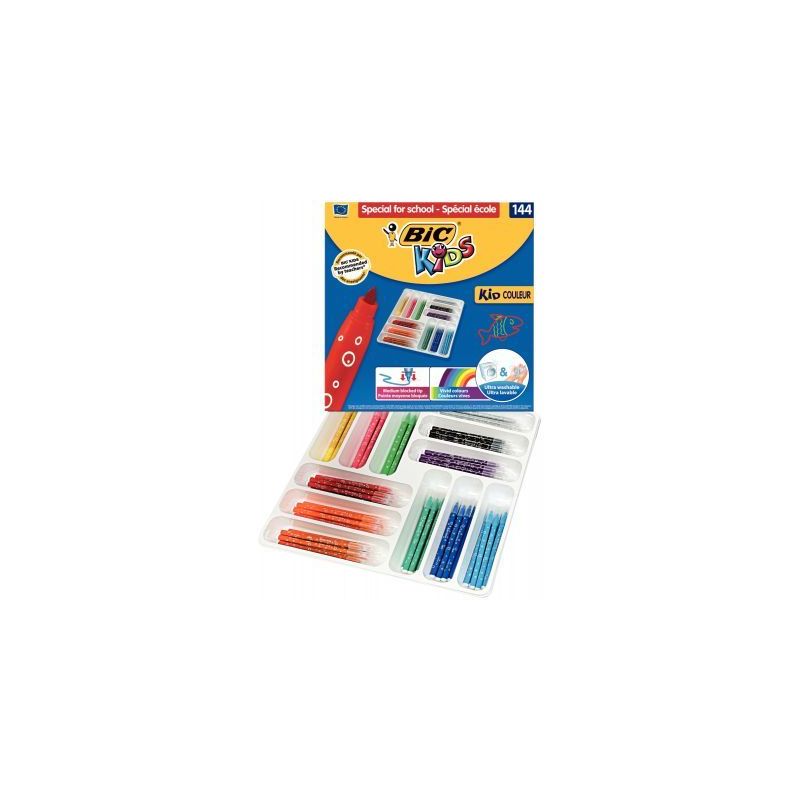 Achetez Classpack 144 feutres Kid couleurs assortis 887837 BIC pas cher sur Ma Rentrée Scolaire Achetez Classpack 144 feutres Kid couleurs assortis 887837 BIC pas cher sur Ma Rentrée Scolaire