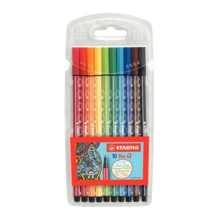 Achetez Etui de 10 feutres à dessin Pen 68 Color Parade assortis 6810/PL STABILO pas cher sur Ma Re..