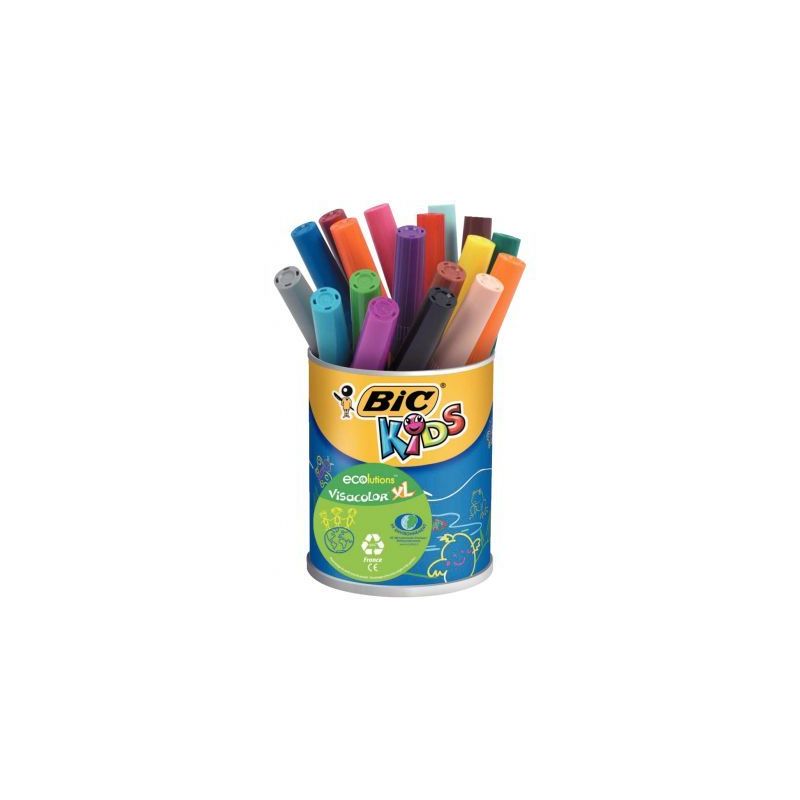 Achetez Pot de 18 Visacolor XL pointe ogive extra large couleurs assorties 8922243 VISACOLOR BIC pas.. Achetez Pot de 18 Visacolor XL pointe ogive extra large couleurs assorties 8922243 VISACOLOR BIC pas..