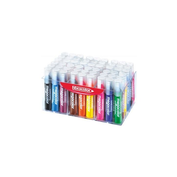 Classpack de 50 marqueurs Mégacolor assortis 10950SW050MB