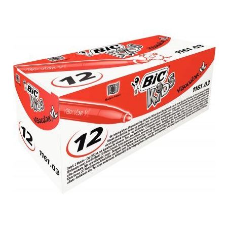 Achetez Boîte de 12 feutres Visacolor 1161 rouge 8289794 VISACOLOR BIC pas cher sur Ma Rentrée Sco..