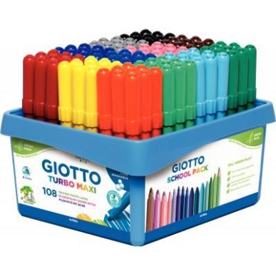 Achetez Classpack de 108 feutres Turbo Maxi F526100 GIOTTO pas cher sur Ma Rentrée Scolaire