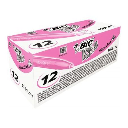 Achetez Boîte de 12 feutres Visacolor 1161 rose 8289874 VISACOLOR BIC pas cher sur Ma Rentrée Scol..