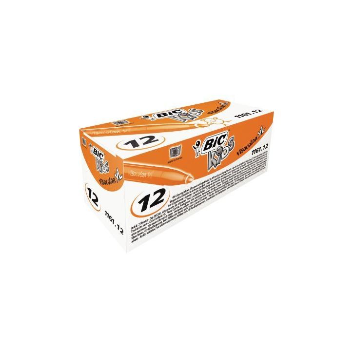 Boîte de 12 feutres Visacolor 1161 orange 8289884 VISACOLOR BIC
