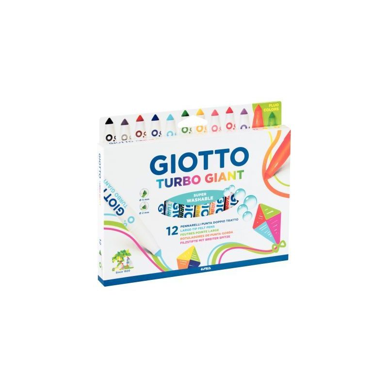 Achetez Etui de 12 feutres Giotto Turbo Giant F432000 GIOTTO pas cher sur Ma Rentrée Scolaire