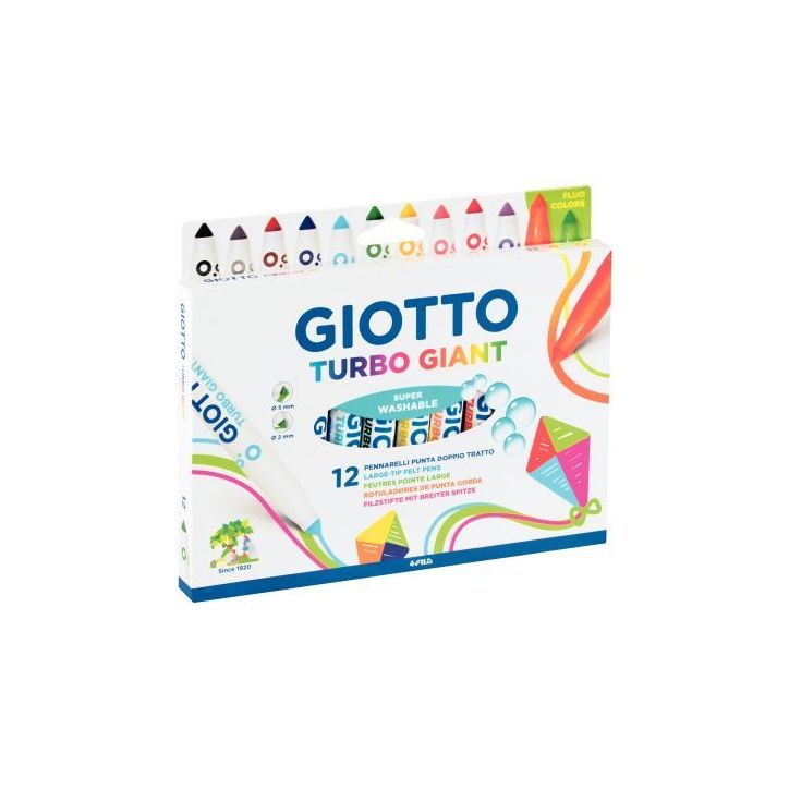 Etui de 12 feutres Giotto Turbo Giant F432000 GIOTTO