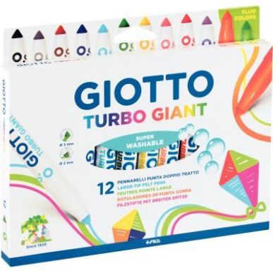 Achetez Etui de 12 feutres Giotto Turbo Giant F432000 GIOTTO pas cher sur Ma Rentrée Scolaire