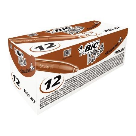 Achetez Boîte de 12 feutres Visacolor 1161 brun rouge 8289844 VISACOLOR BIC pas cher sur Ma Rentré..