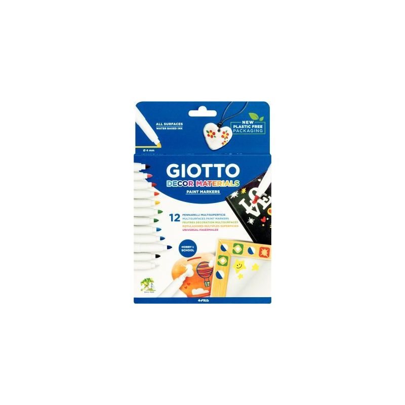 Achetez Etui de 12 feutres Giotto Décor matérials F453400 GIOTTO pas cher sur Ma Rentrée Scolaire