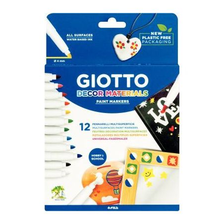 Achetez Etui de 12 feutres Giotto Décor matérials F453400 GIOTTO pas cher sur Ma Rentrée Scolaire