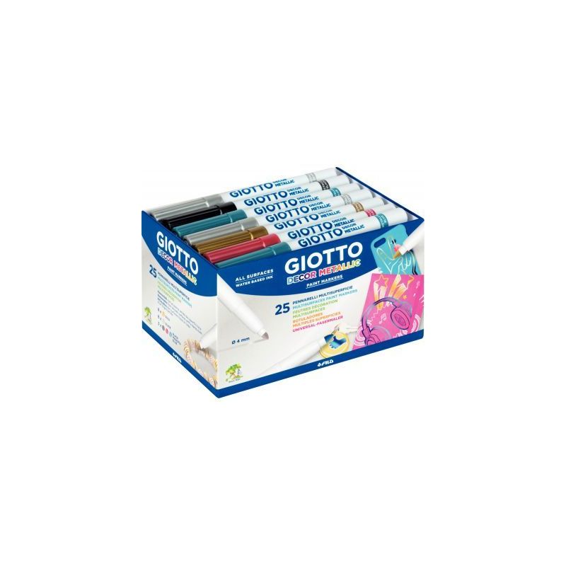 Achetez Classpack 25 feutres Decor métal assortis F52450000 GIOTTO pas cher sur Ma Rentrée Scolair..
