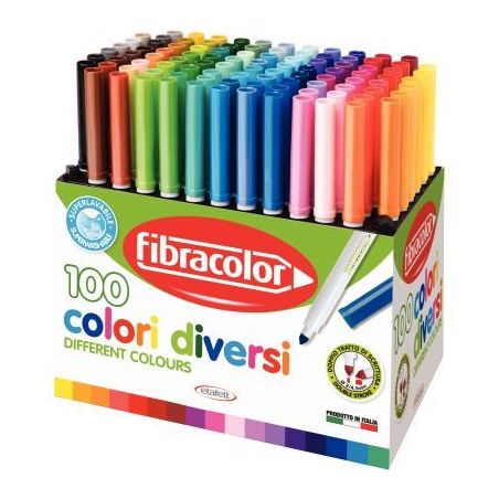 Achetez Présentoir de 100 feutres pointe moyenne assortis 10560SW100SA pas cher sur Ma Rentrée Sco..