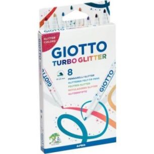 Achetez Boîte de 8 feutres Turbo Glitter F425800 GIOTTO pas cher sur Ma Rentrée Scolaire