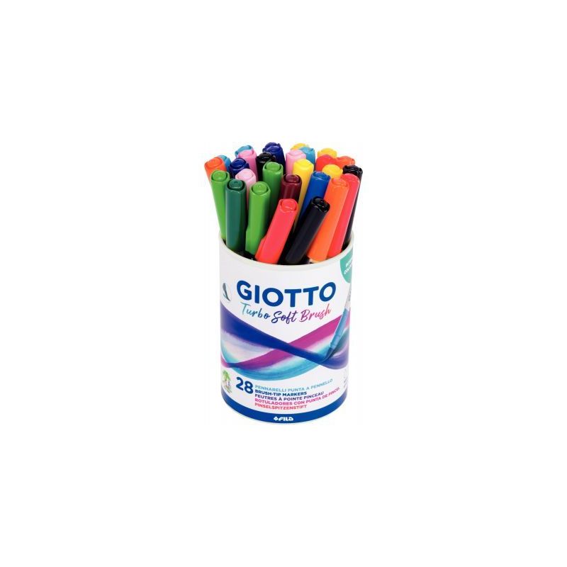 Achetez Pot de 28 feutres Soft Brush F523200 GIOTTO pas cher sur Ma Rentrée Scolaire
