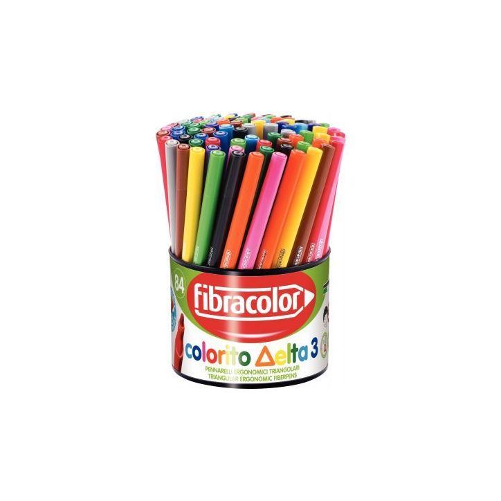 Pot de 84 feutres triangulaire delta 3 10333SW084BA