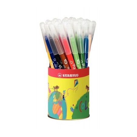 Achetez Pot de 36 feutres Trio A-Z pointe moyenne de 12 couleurs assorties 378/36-1-04 STABILO pas c..
